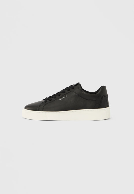 GANT Premium Leather Cupsole Sneakers in Black & White