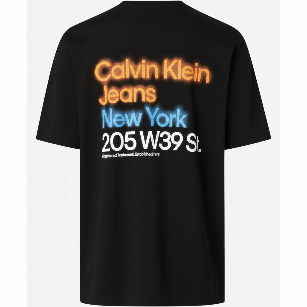 Calvin Klein Jeans New York Multi-Color Logo Graphic T-Shirt
