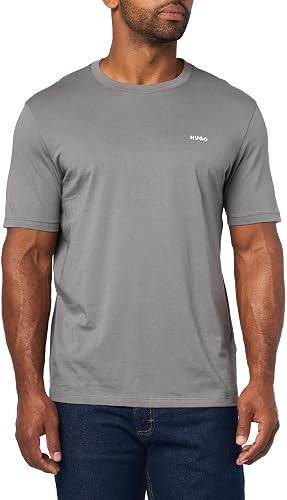 HUGO Embroidered Logo Regular-Fit Cotton T-Shirt