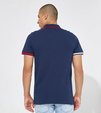 Tommy Jeans Men's Tipped Collar Short Sleeve Polo Shirt