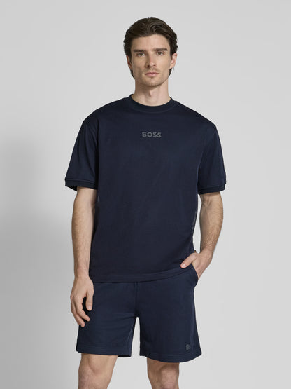 BOSS Men's 3D Drop Shadow Geometric Logo Luxury T-Shirt
