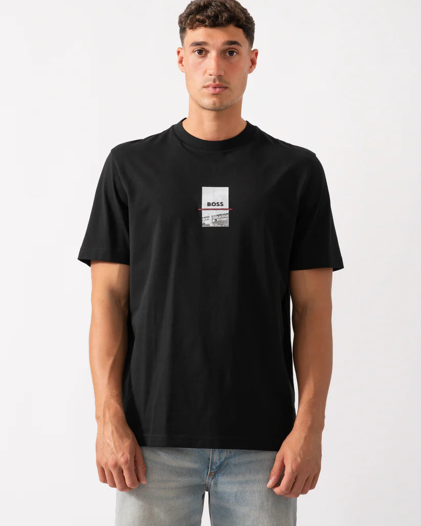 BOSS Men's Urban Graphic Premium Cotton T-Shirt