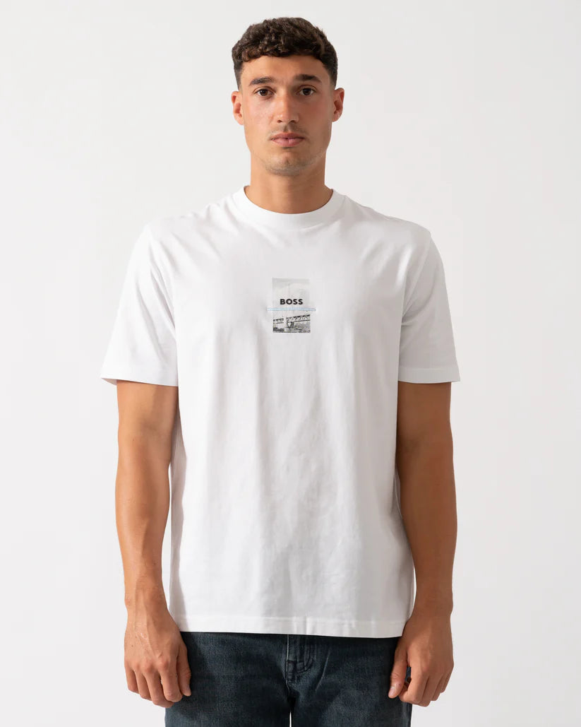 BOSS Men's Urban Graphic Premium Cotton T-Shirt
