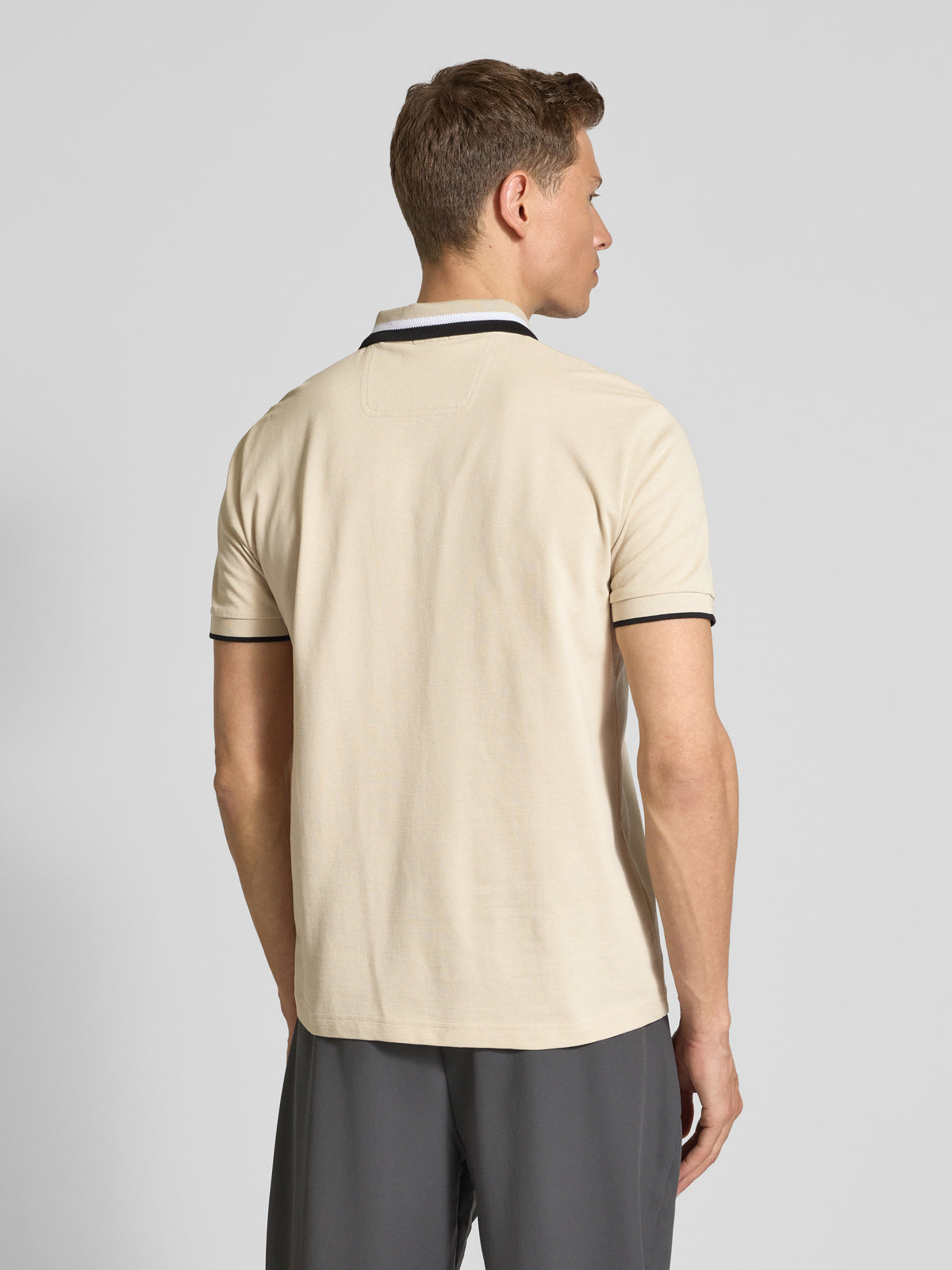 BOSS Men's Slim-Fit Pique Polo Shirt with Tipped Collar