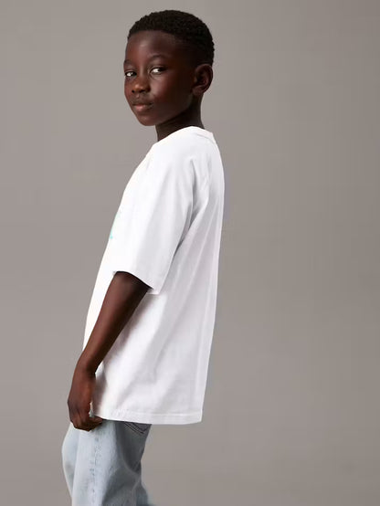 Calvin Klein Jeans Kids' Embroidered Monogram Logo T-Shirt