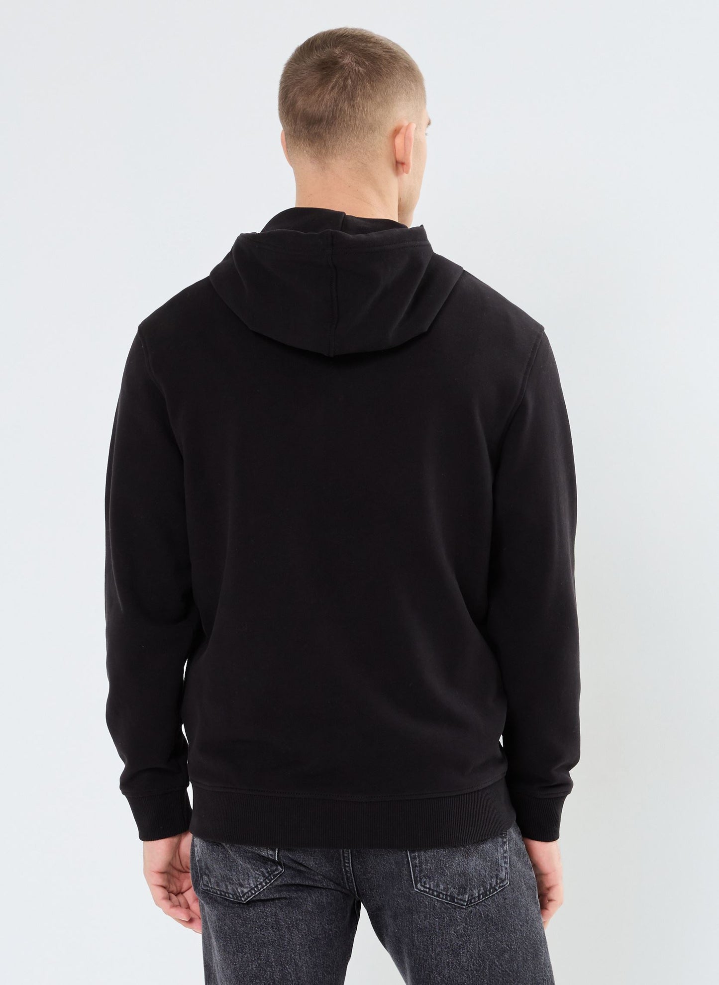 Calvin Klein Jeans Men’s Monogram Patch Zip-Up Hoodie