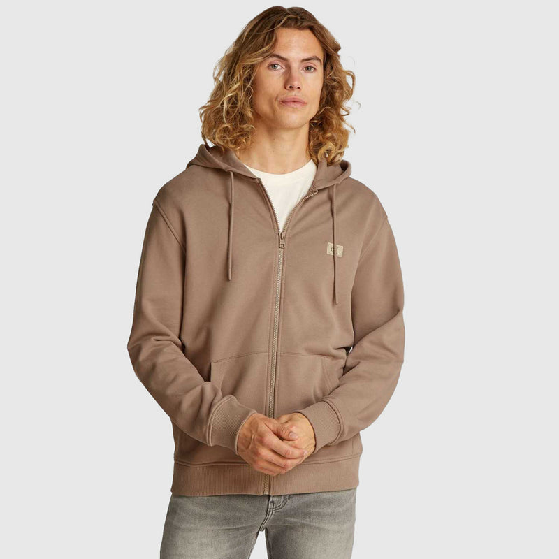 Calvin Klein Jeans Men’s Monogram Patch Zip-Up Hoodie