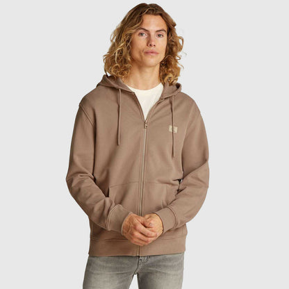 Calvin Klein Jeans Men’s Monogram Patch Zip-Up Hoodie
