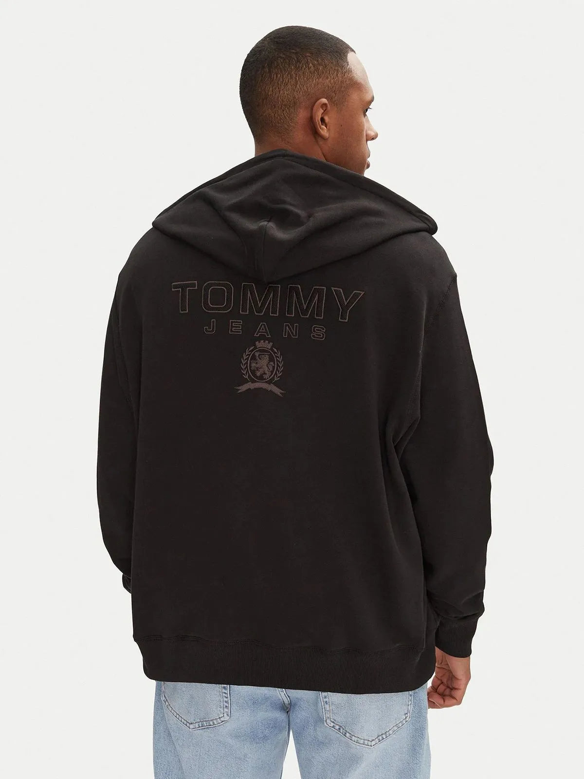Tommy Jeans Relaxed Fit Tonal Archive Crest Zip Hoodie