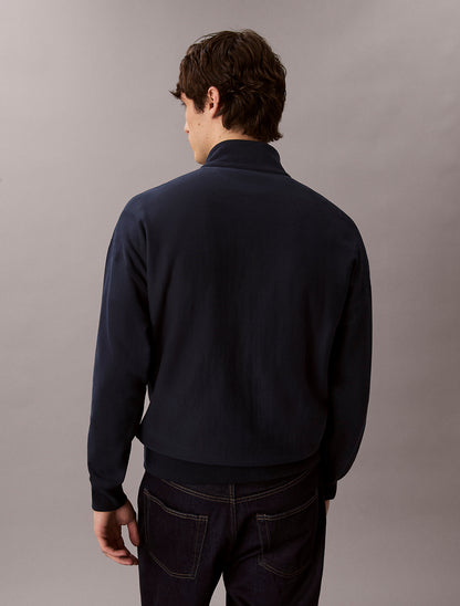 Calvin Klein Monogram Logo Quarter-Zip Sweatshirt
