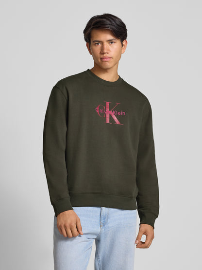 Calvin Klein Jeans Men's Monogram Logo Sweatshirt