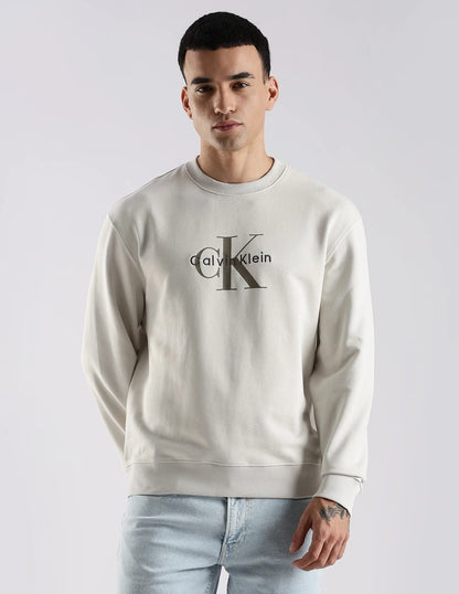 Calvin Klein Jeans Men's Monogram Logo Sweatshirt