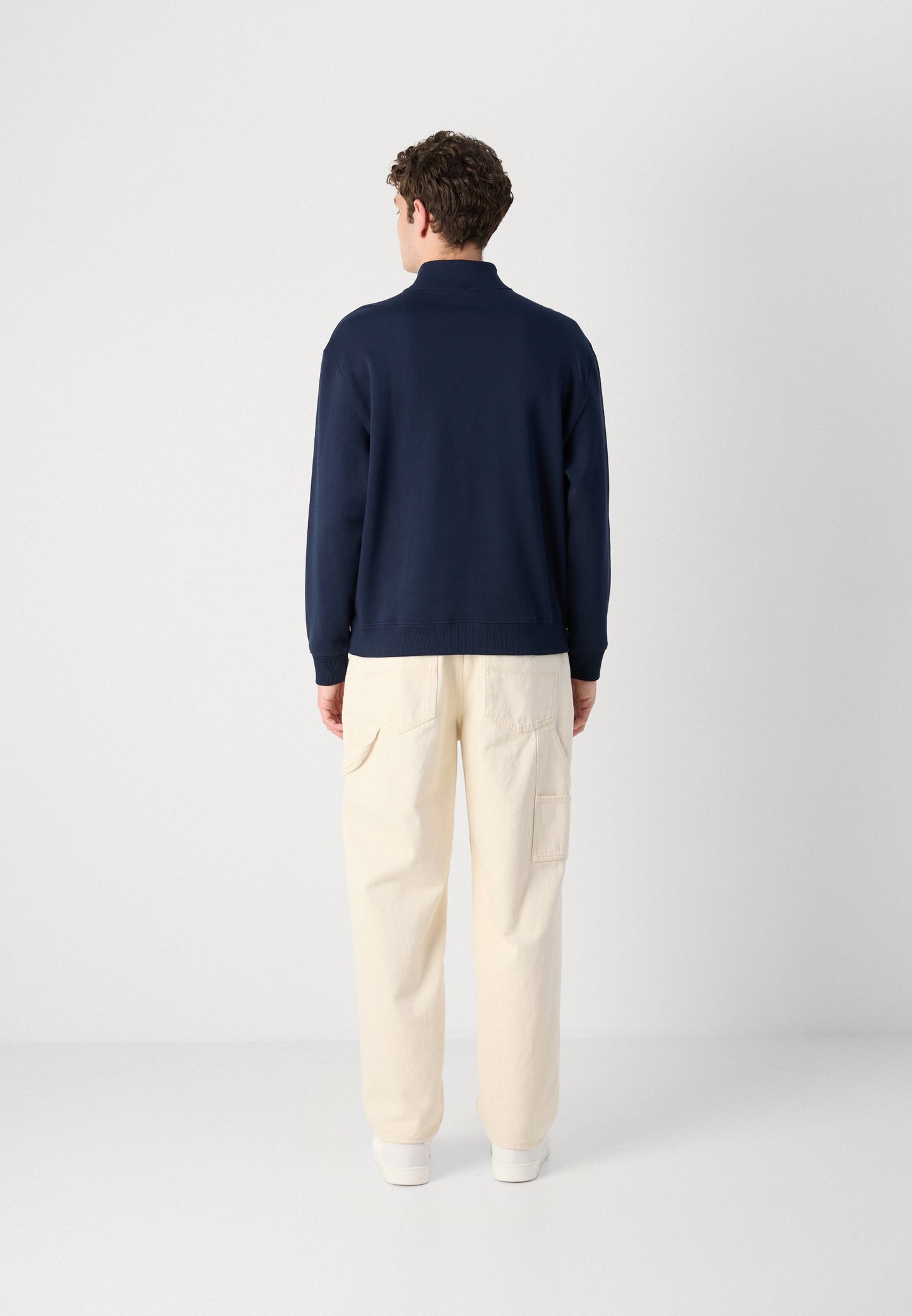 Calvin Klein Jeans Men's Monogram Quarter-Zip Sweatshirt