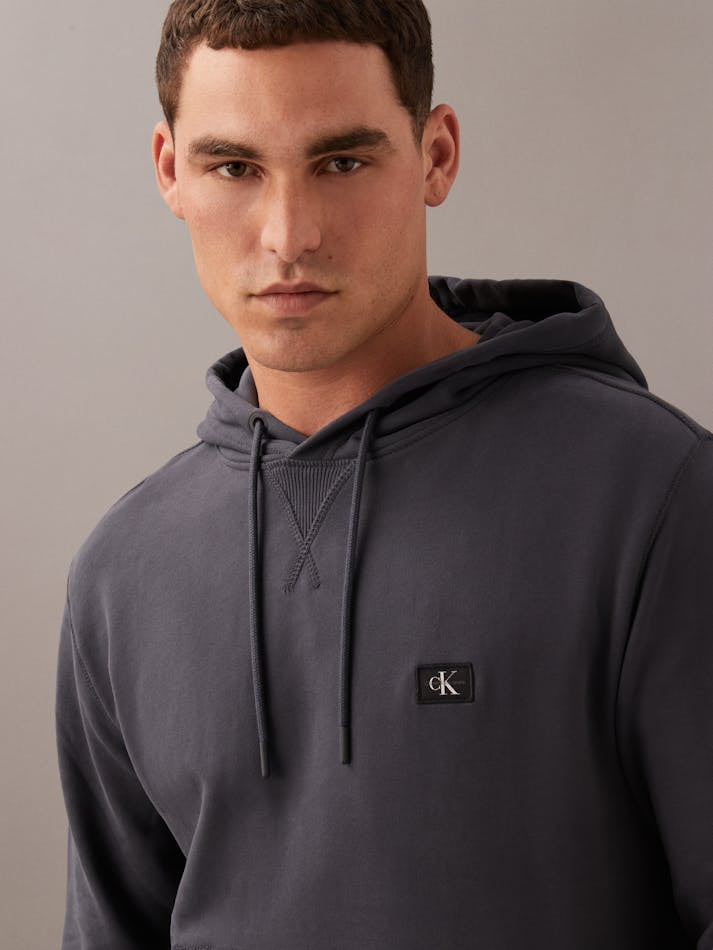 Calvin Klein Jeans Men's Monogram Logo Badge Hoodie