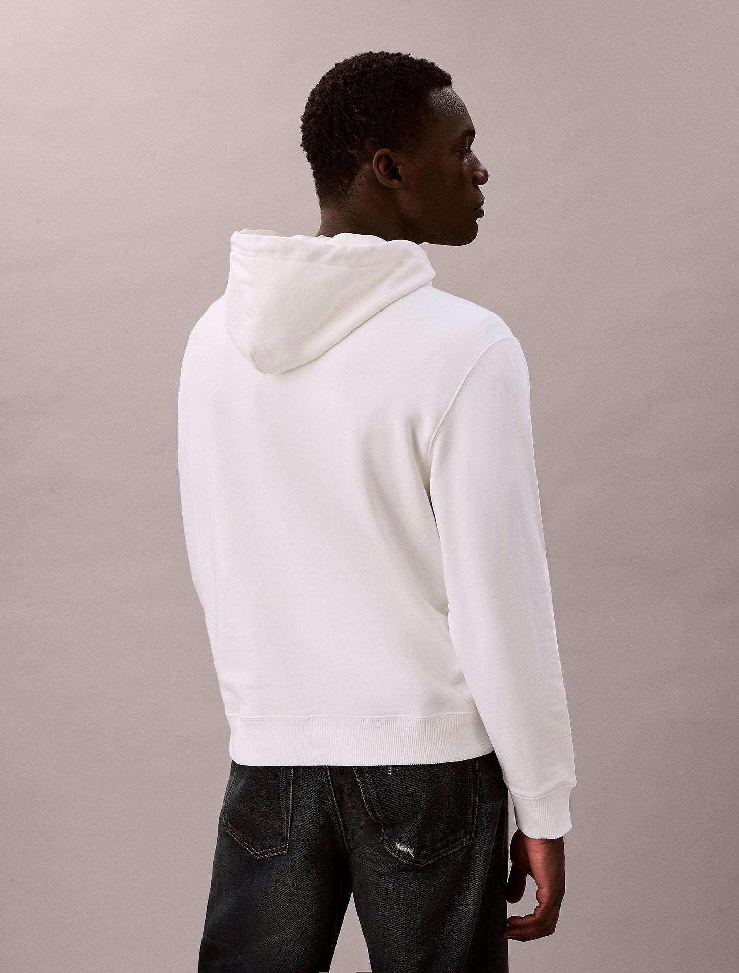 Calvin Klein Jeans Men's Monogram Logo Badge Hoodie