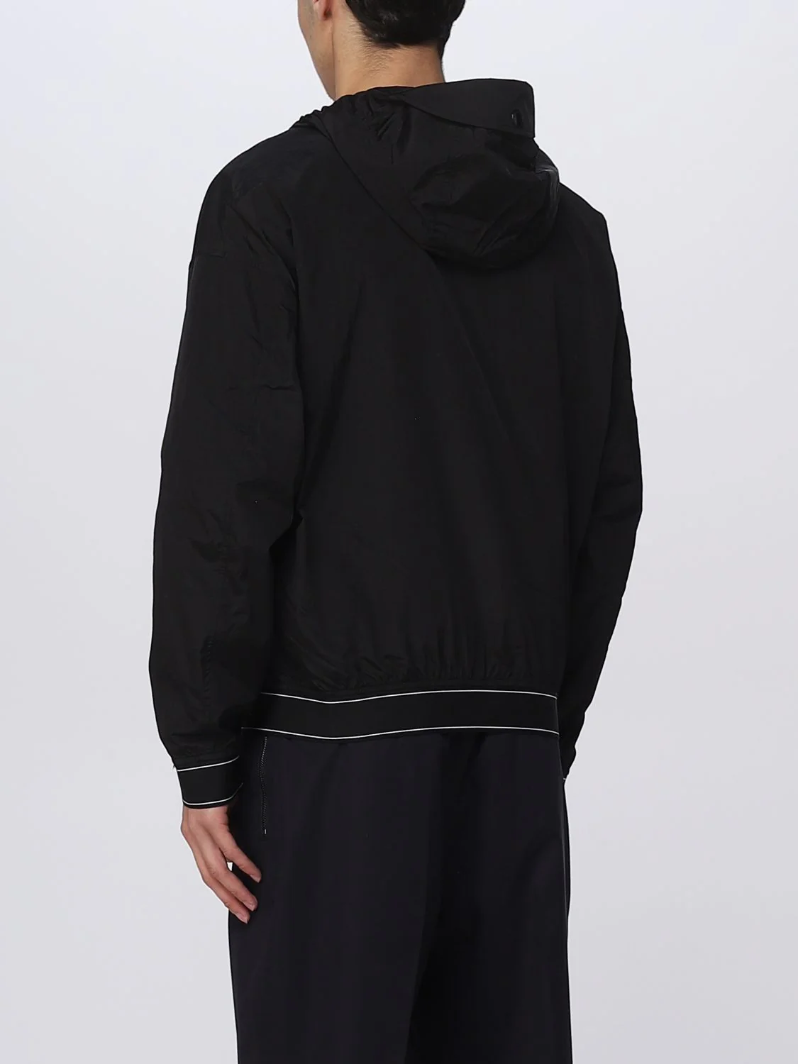 Emporio Armani Men's Full-Zip Logo Hooded Jacket