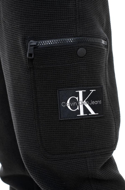 CalvinKlein Jeans Technical Waffle Cargo Sweatpants with Zip Pocket