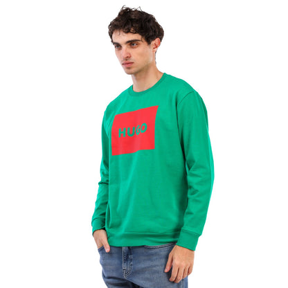 Hugo Red Line Sweatshirt With Printed Logo