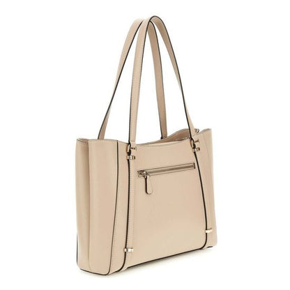 GUESS Luxury Cream Handbag - Sophisticated Everyday Style