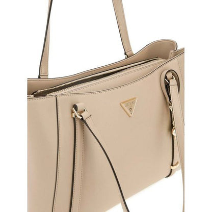 GUESS Luxury Cream Handbag - Sophisticated Everyday Style