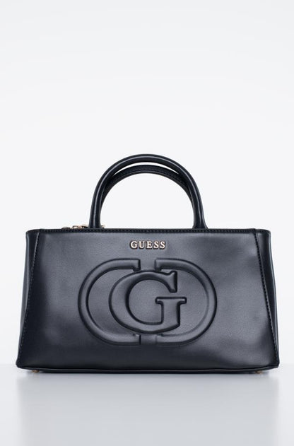 GUESS Iconic Embossed Logo Top-Handle Tote Bag