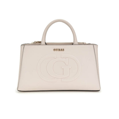 GUESS Iconic Embossed Logo Top-Handle Tote Bag