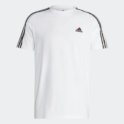 Adidas Performance 3-Stripes Camo-Detail Tee