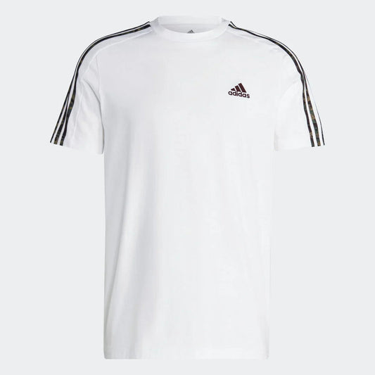 Adidas Performance 3-Stripes Camo-Detail Tee