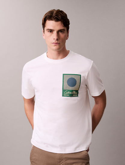 Calvin Klein Abstract Graphic Crewneck T-Shirt