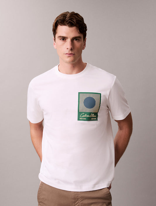 Calvin Klein Abstract Graphic Crewneck T-Shirt