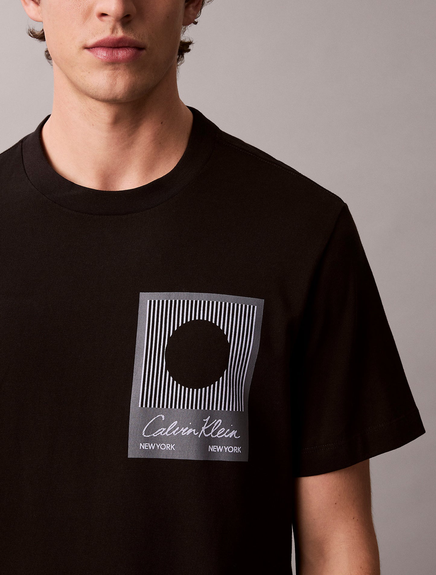 Calvin Klein Abstract Graphic Crewneck T-Shirt
