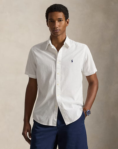 Polo Ralph Lauren Men's Relaxed Fit Linen Shirt - Short Sleeve