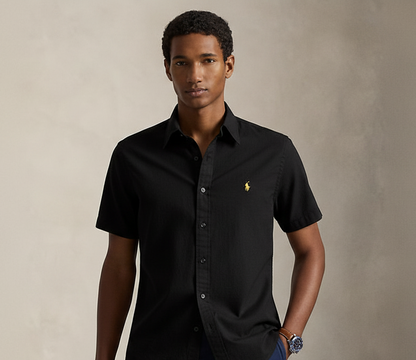 Polo Ralph Lauren Men's Relaxed Fit Linen Shirt - Short Sleeve