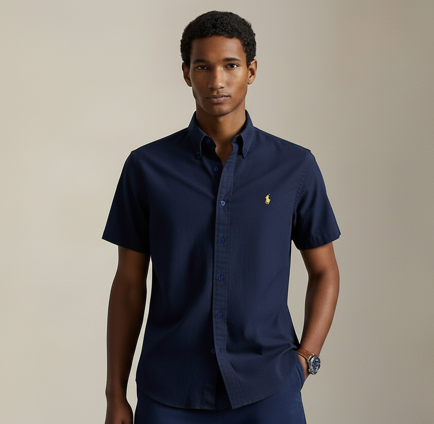 Polo Ralph Lauren Men's Relaxed Fit Linen Shirt - Short Sleeve