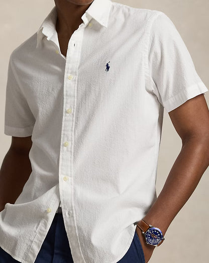 Polo Ralph Lauren Men's Relaxed Fit Linen Shirt - Short Sleeve