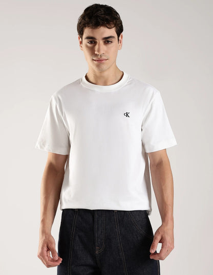Calvin Klein Jeans Monogram Embroidery Relaxed Fit T-Shirt