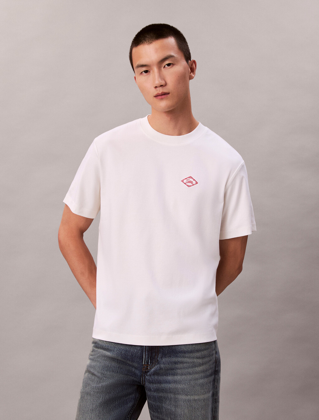 Men's Calvin Klein Jeans T-Shirt with Diamond Logo
