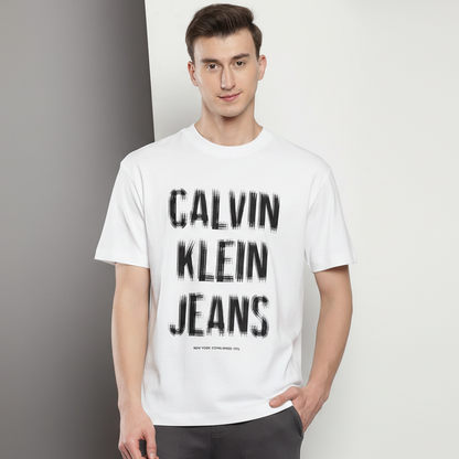 Calvin Klein Jeans distressed logo t-shirt