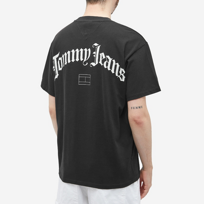 Tommy Jeans Gothic Script Logo Tee