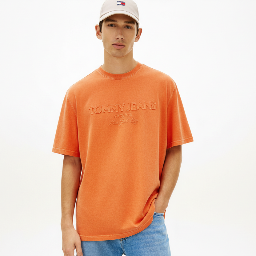 Men's Tommy Jeans Heritage Embroidered Crewneck Tee