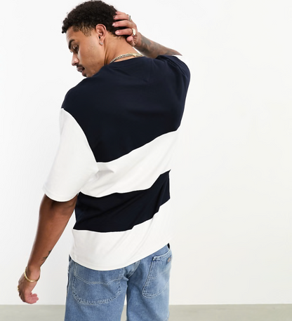 Men's Color-Block Crest Crewneck Tee
