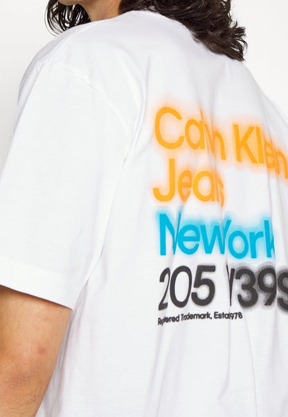 Calvin Klein Jeans Graffiti Logo Graphic Tee