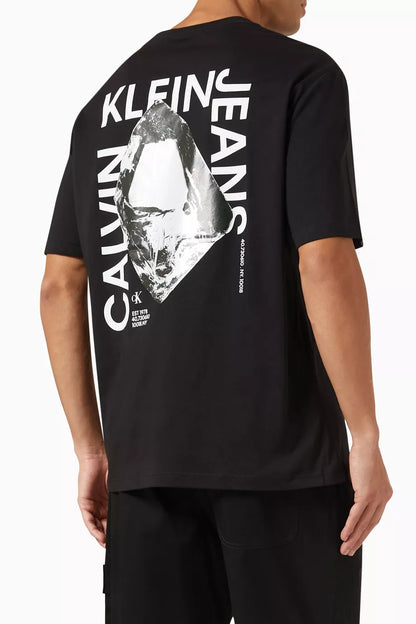 Calvin Klein Jeans Graphic Print T-Shirt with NY Coordinates