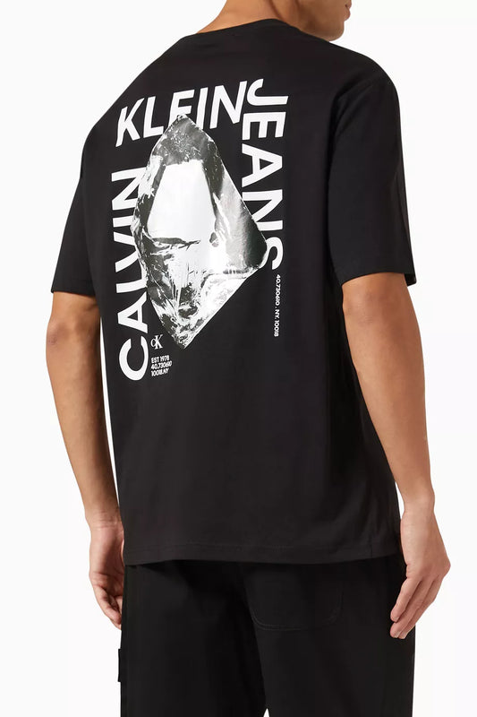 Calvin Klein Jeans Graphic Print T-Shirt with NY Coordinates