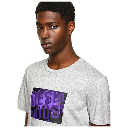 Diesel Regular-Fit Industrial Graphic Logo Premium T-Shirt