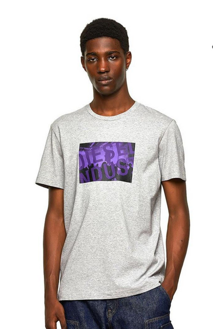 Diesel Regular-Fit Industrial Graphic Logo Premium T-Shirt