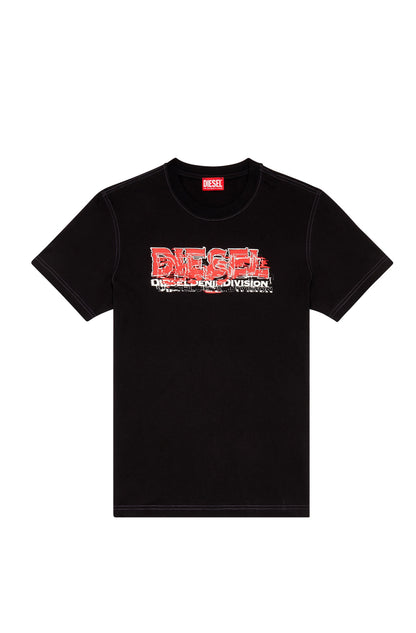 Diesel Regular-Fit Industrial Graphic Logo Premium T-Shirt