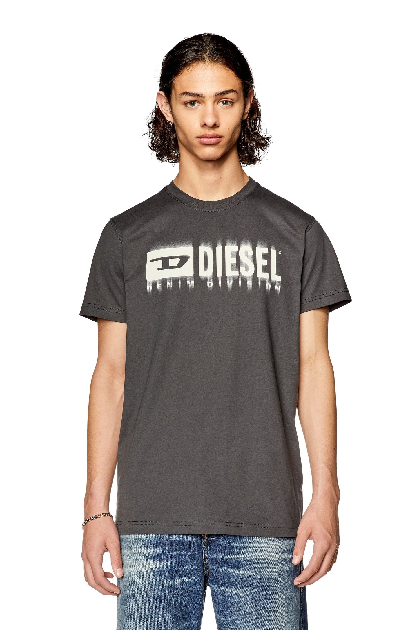 Diesel Men's D-Series Machinery Blueprint Crewneck Tee