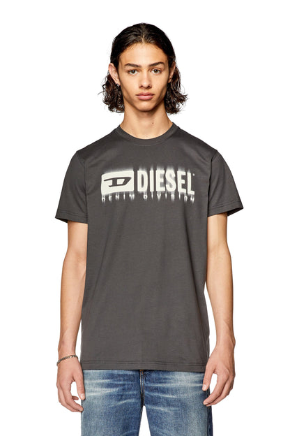 Diesel Men's D-Series Machinery Blueprint Crewneck Tee