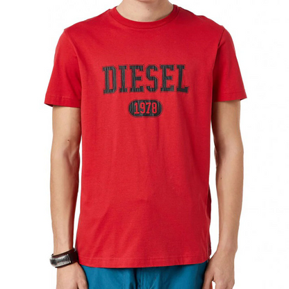 Diesel Eco-Awareness Globe Graphic Crewneck Tee